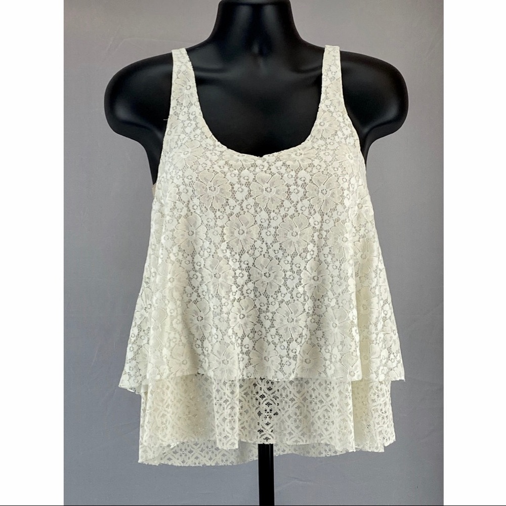 American Eagle Lace V Neck Tank Top